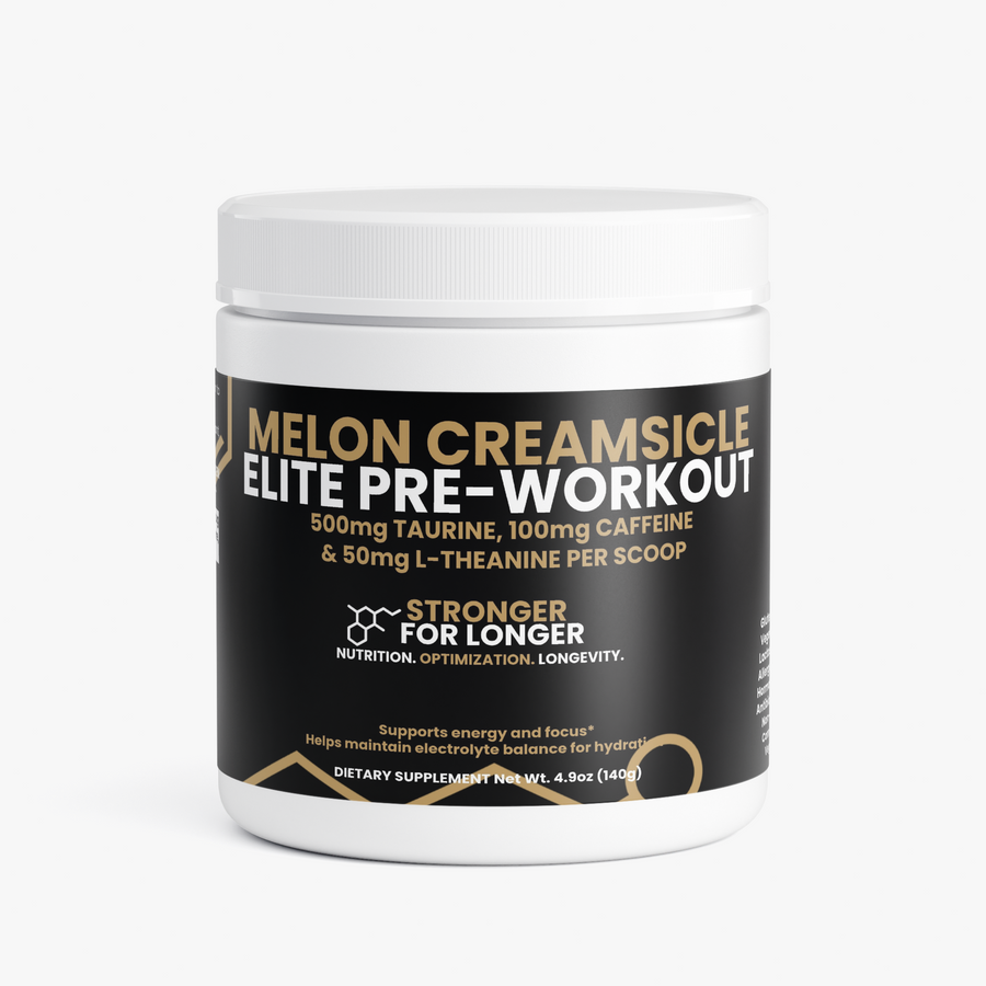Melon Creamsicle Pre-Workout: Sugar-Free Green Tea Caffeine, L-Theanine & Electrolytes for Focus Support