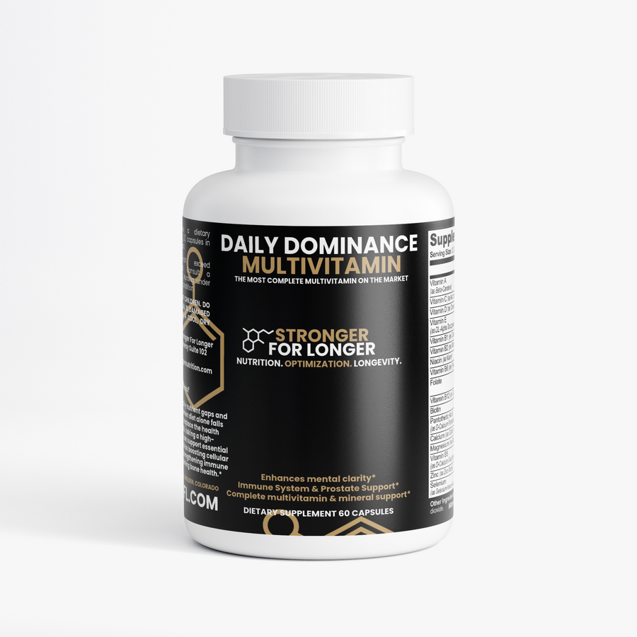 Daily Dominance: Fully Loaded Multivitamin, 60 Veggie Capsules with B-Complex, Antioxidants & Herbs