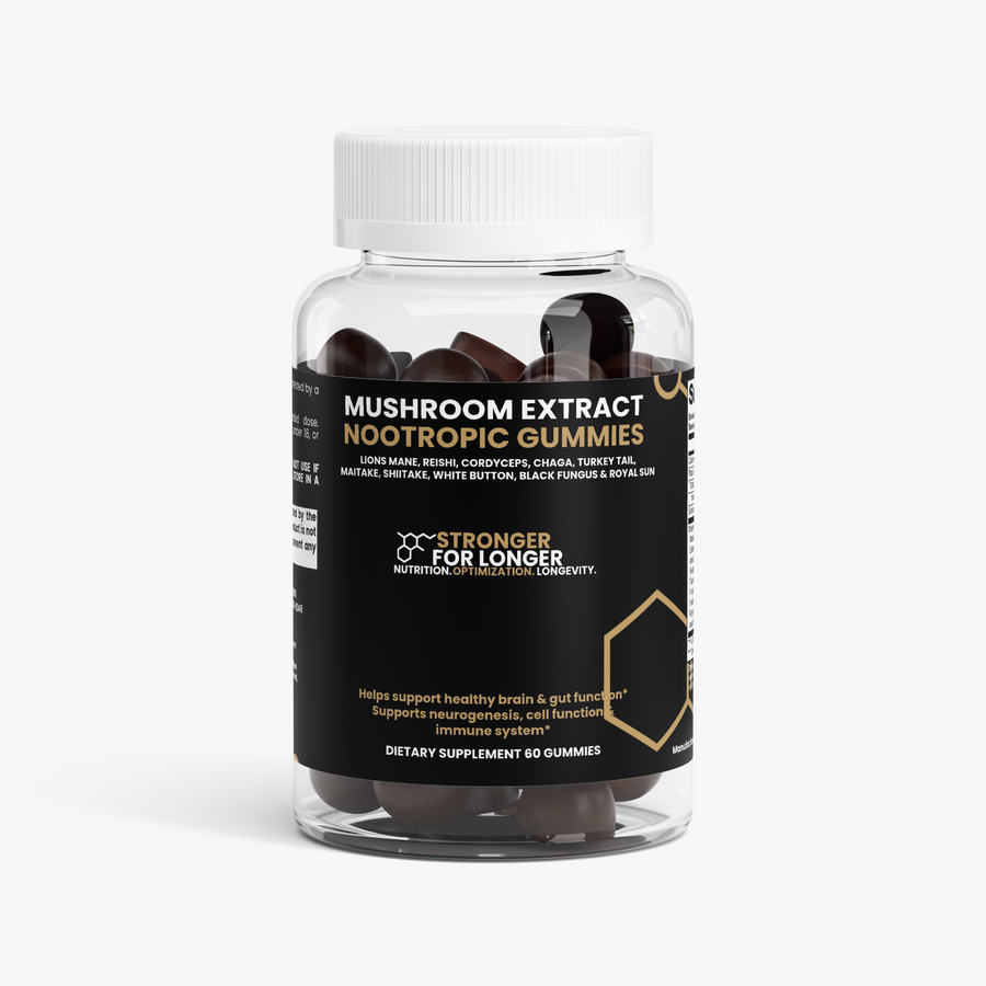 Lion’s Mane Mushroom Gummies: 60 Raspberry Gummies with a Multi-Mushroom Blend for Focus & Immune Support