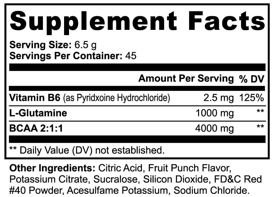 BCAA Shock Powder: Autumn Burn