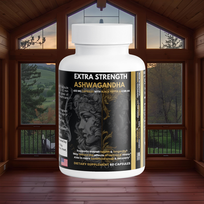 100% Pure Ashwagandha with KSM-66: Anxiety & Stress Relief