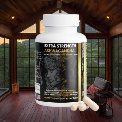 100% Pure Ashwagandha with KSM-66: Anxiety & Stress Relief