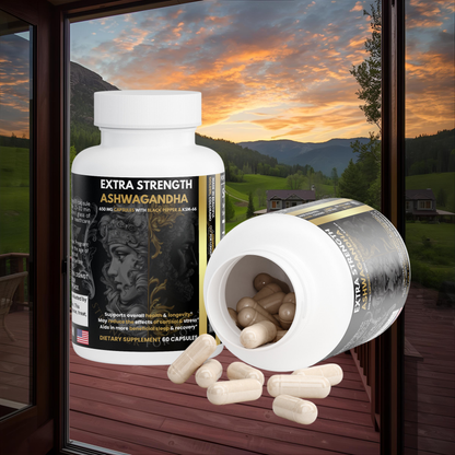 100% Pure Ashwagandha with KSM-66: Anxiety & Stress Relief