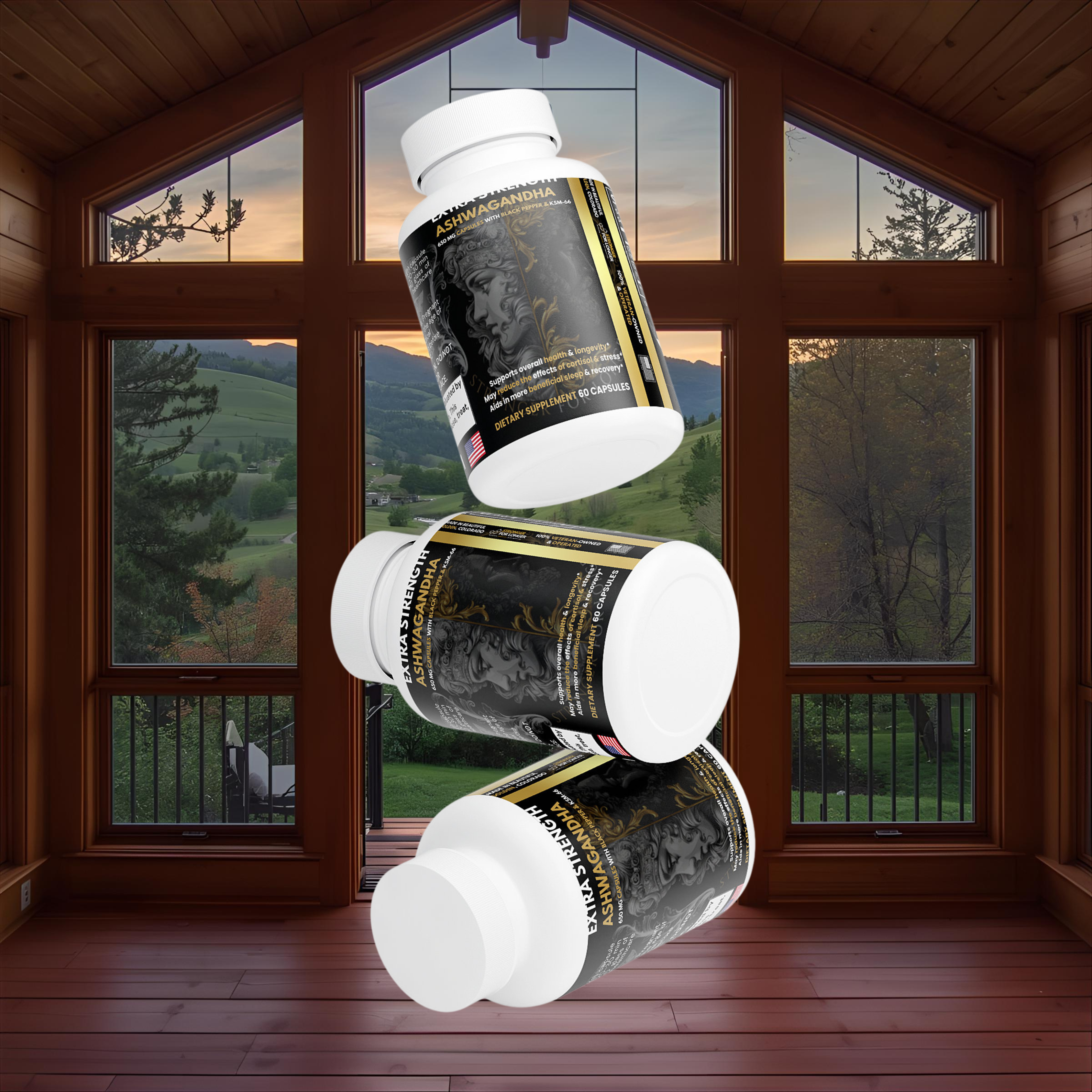 100% Pure Ashwagandha with KSM-66: Anxiety & Stress Relief