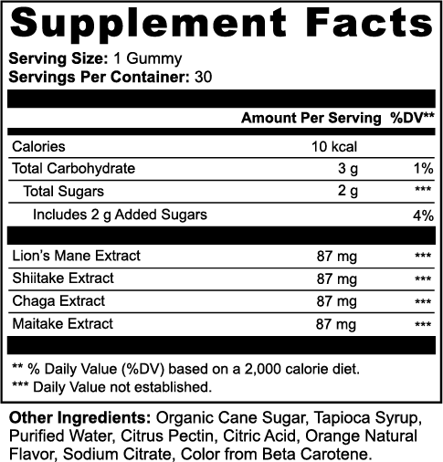Functional Adaptogen Mushroom Gummies